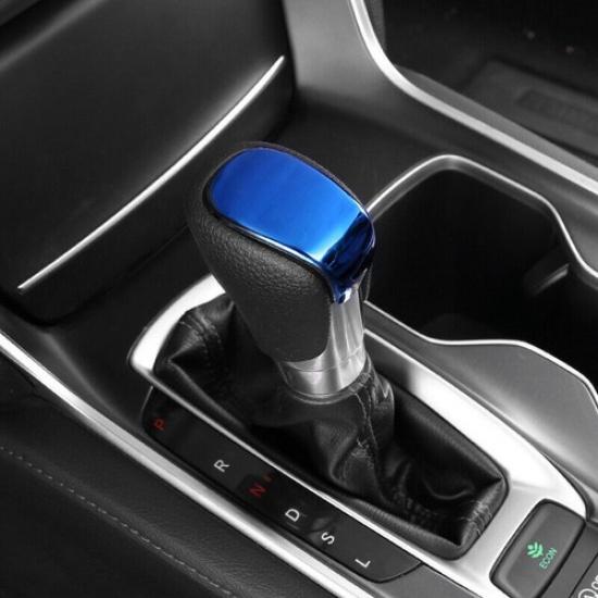 For Honda Accord 2018- Blue Titanium Gear Shift Knob Shifter Lever Trim 1PCS
