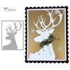 Рождественский олень Лось Металлические штампы DIY Скрапбукинг Тиснение бумажные карты Декор