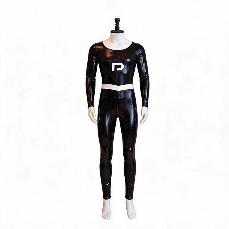 Danny Phantom Cosplay Costume Black Jumpsuit Halloween Party Outfit Role Play