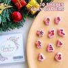 Keoker Christmas Polymer Clay Cutters - 10 Shapes, Christmas Tree Cutters for Polymer Clay Earrings