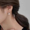 Серьги-крючки из стерлингового серебра 925 пробы с жемчугом Beixi S925: Модная, Элегантная, Атмосфера Высокого Класса для Женщин