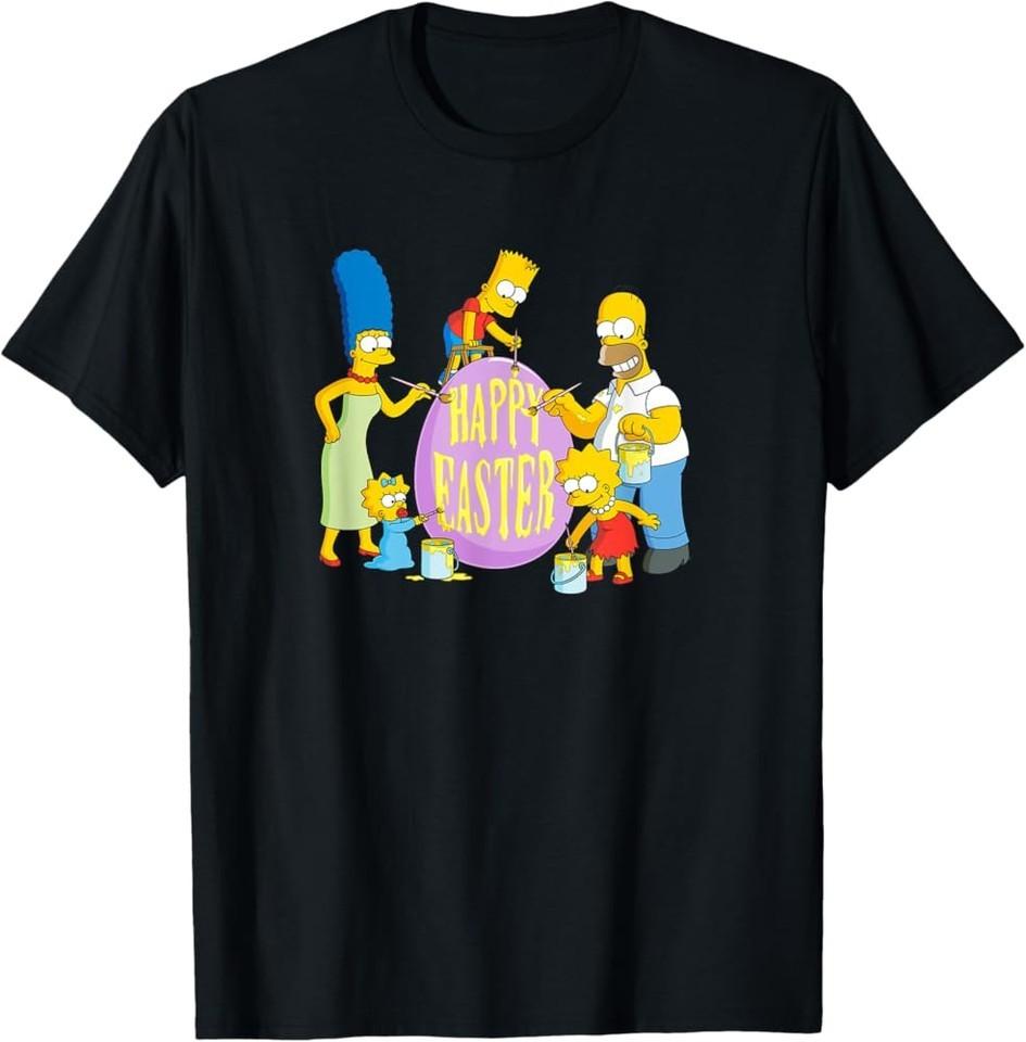 The Simpsons Family Happy Easter T-Shirt E1112