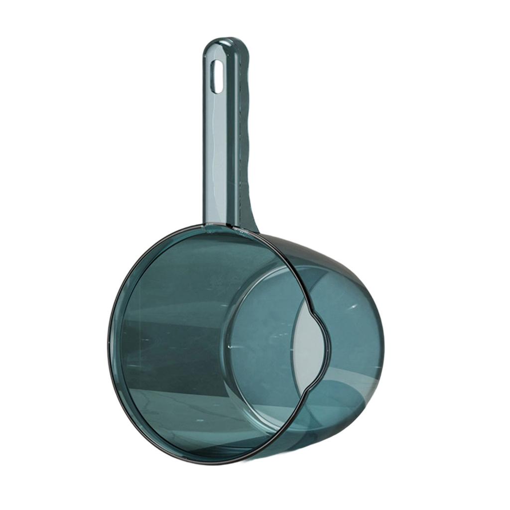 Прозрачный кухонный ковш для воды большой вместимости с эргономичной ручкой из ПП, прозрачный половник для воды, кружка для купания