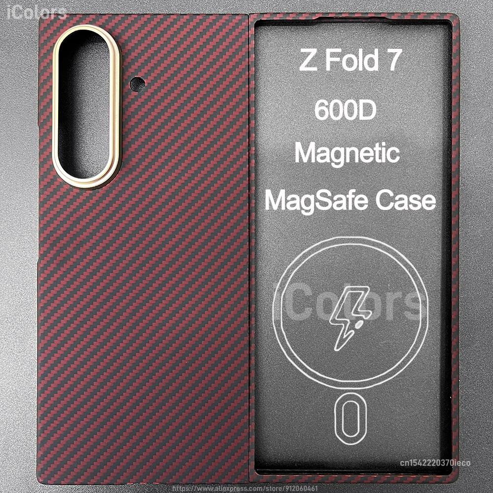 Для Samsung Galaxy Z Fold 7 Чехол из Кевлара Арамида Углеродного Волокна Ультратонкий Легкий Бронированный Защитный Чехол Долговечный Прочный