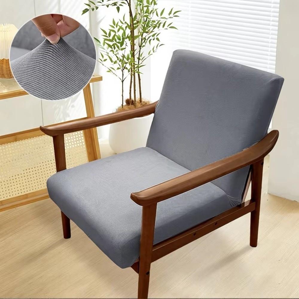 Jacquard Armchair Cover Elastic Seat Slipcover Wooden Arm Chair Cover For Household Hotel