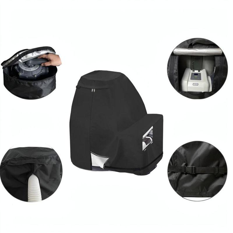 Outdoor Ground Pool Pump Protector Weatherproof Oxford Fabric Cover For Sand Filter System Dust Prevention