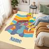 Personalized Name Ohana Christmas Living Room Non-Slip Area Rug Soft Carpet for Bedroom Kids Playroom Sofa Office Home Decor Doormat