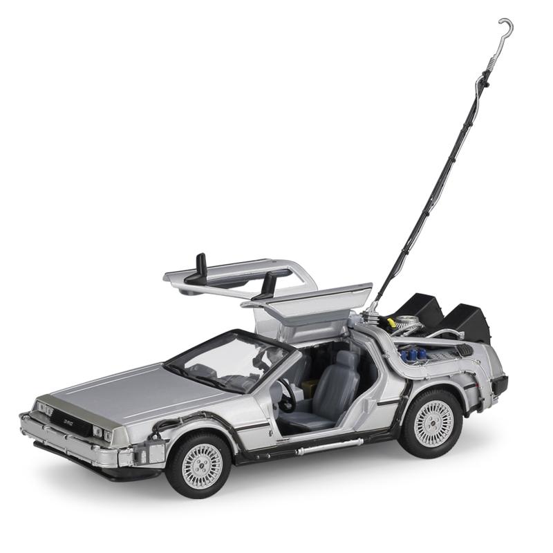 ВЕЛЛИ 1:24 литая под давлением модель автомобиля из сплава DMC-12 Delorean «Назад в будущее», машина времени, металлическая игрушечная машинка для детей, коллекция игрушек в подарок