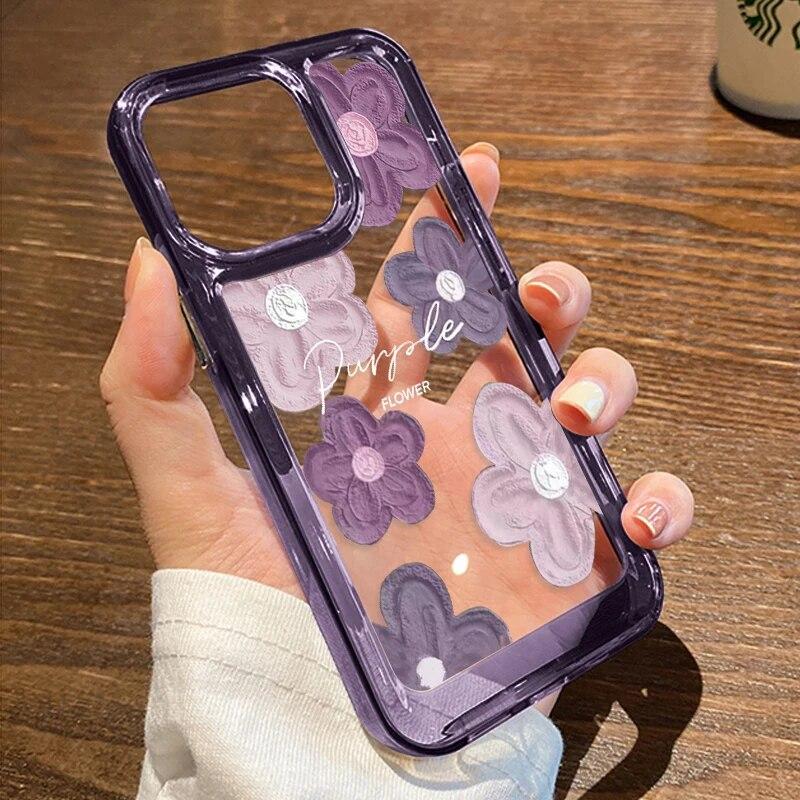 Чехол для телефона с масляной живописью и цветком для iPhone 14 Pro Max, чехол для iPhone 13 11 12 15 Pro Max 7 8 Plus XR XS Max X SE, противоударный чехол