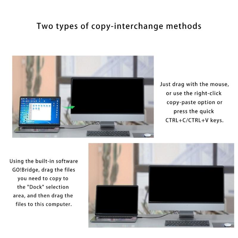 Универсальный гибкий удлинительный кабель USB + Type-C для подключения ПК к ПК, поддержка широкого спектра операционных систем, синхронизация данных, опционально USB 2.0 / USB 3.0