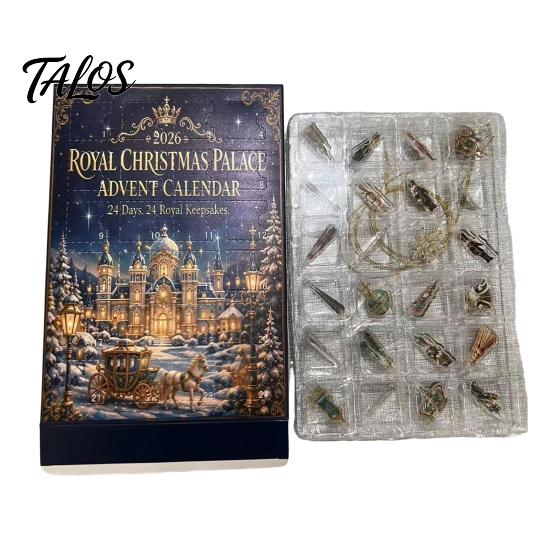 Christmas Advent Calendar 2024 2026 Nutcracker Calendar, 24-Day Acrylic Ornament Set with Classic Festive Decoration for Home Soldier Figures,