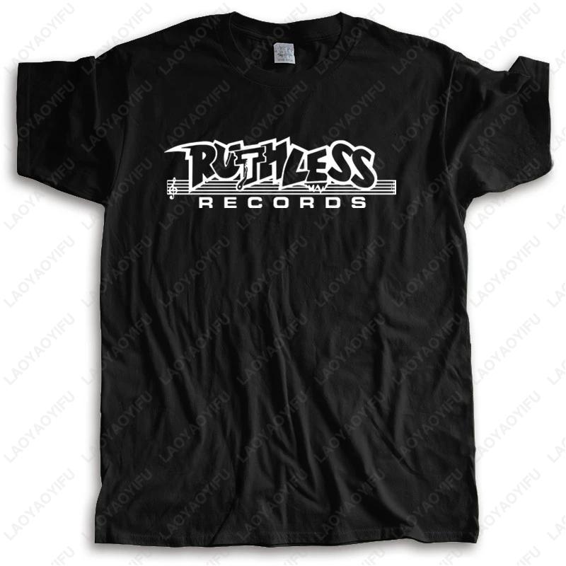 Футболка Мужская Летний Топ Футболки RUTHLESS RECORDS ФУТБОЛКА NWA КОМПТОН Летняя Мода Классический Простой Стиль Печатная Футболка Топы