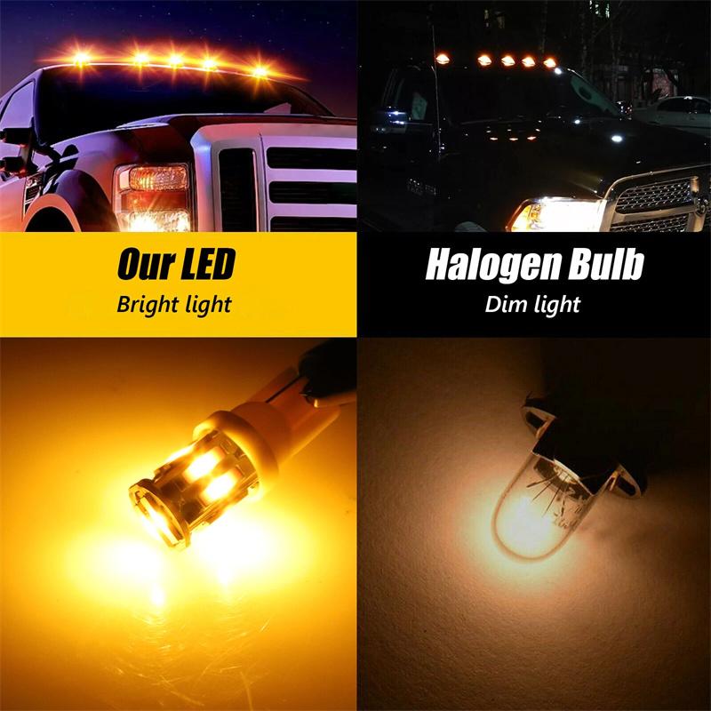 10 шт. W5W 10-7014 SMD Светодиодные автомобильные T10 194 168 Клиновые запасные лампы для габаритных огней крыши, кабины, ходовых огней