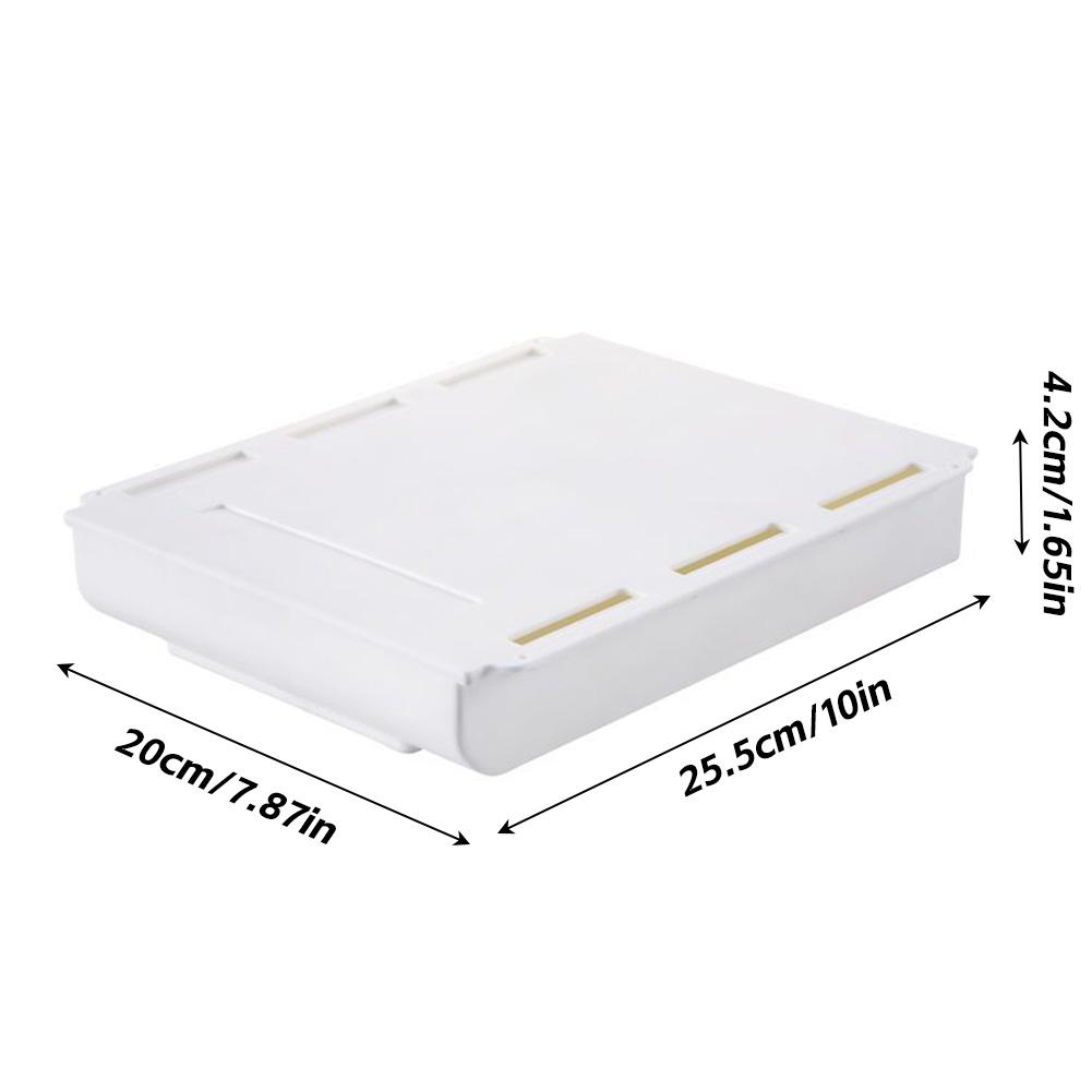 Креативный органайзер для скрытого ящика, липкий маленький ящик под стол, компактный самоклеящийся органайзер для канцелярских товаров, для офиса/дома