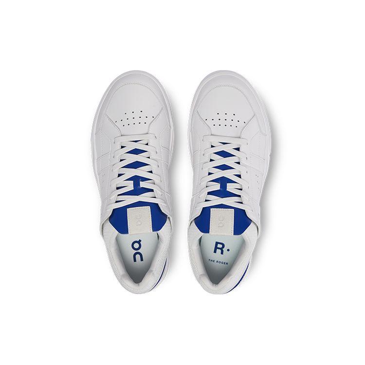 On Federer X  The Roger Fabric Leather Comfortable Casual Slip Resistant Durable Lightweight Low Top Sneakers Men Sneakers White Indigo 48.98509