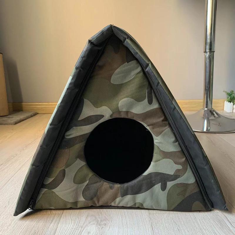 Водонепроницаемая кровать для домашних животных из ткани Оксфорд для собак и кошек – Стиль палатки для улицы