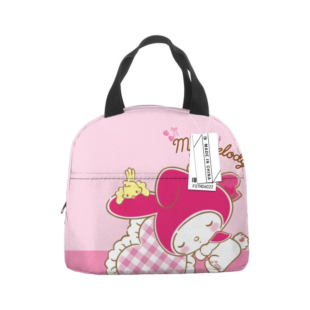 Сумка-ланчбокс Hello Kitty Большой вместимости Мешок для риса Сумка для бенто Сумка-тоут Водонепроницаемый Ланч-бокс Термосумка