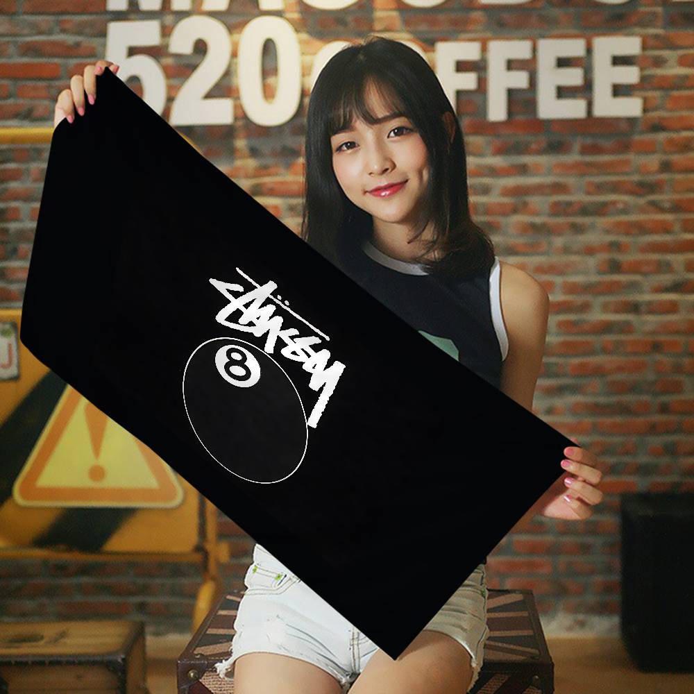 Black And White S-StussyS Microfiber Blanket Quick Drying Beach Towels Oversized Printing Super Absorbent Pool Towel Blanket