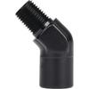 1/4 NPT Female To 1/4 NPT Male 45 Degree Fitting 1/4 NPT Black - 45 Degree