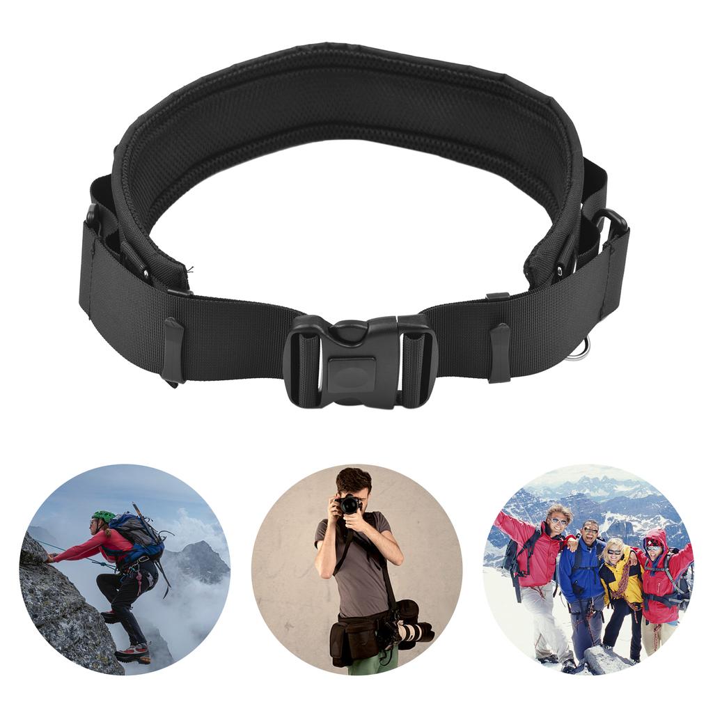 Camera Waist Belt Multi-Function Camera Belt Adjustable for Hanging Photography Accessories for Outdoor Usage