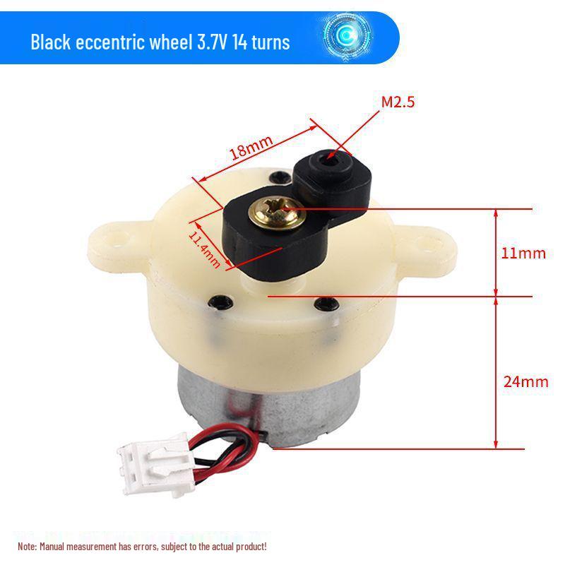 Редукторный двигатель 300 3В-6В для робота, вращающихся поделок, электрического светового короба - Низкая скорость