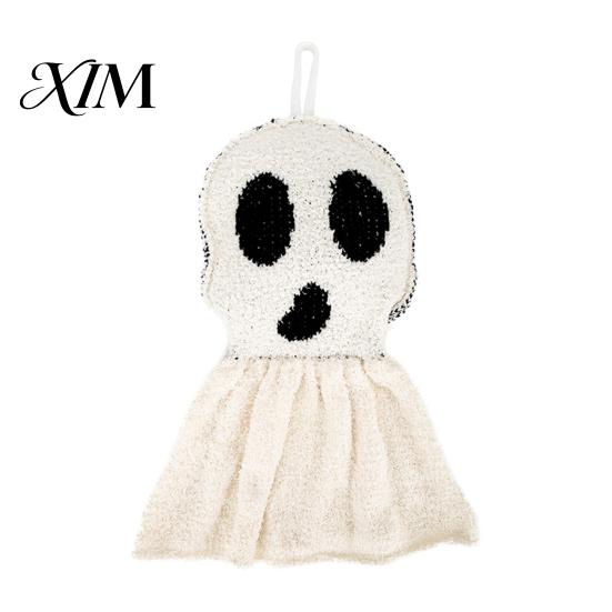Holiday Atmosphere Ghost Props Halloween Hanging Ornament, Cute Spooky Plush Tabletop Decorations Figurine, Props, Funny Party Supplies Decoration for