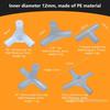 10 шт. Пластиковый 3-сторонний трубный соединитель - 3D Прямоугольный тройник для палаточных стоек и каркасов москитных сеток