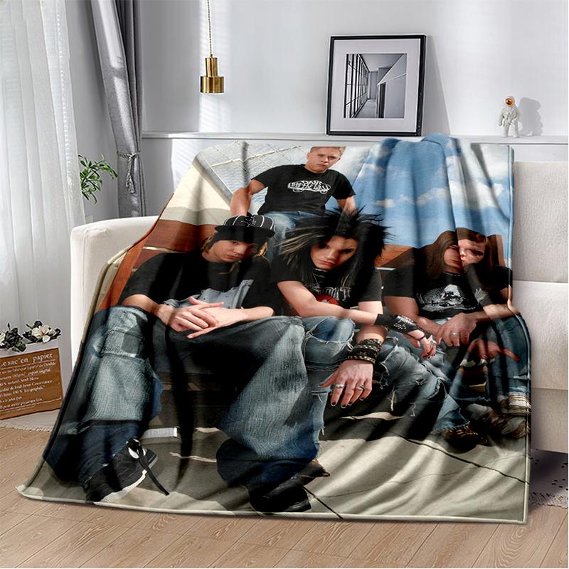 2025 Новый Стиль Tokio Hotel Рок-группа Билл Том Каулитц Плед, Мягкий Плед для Дома Спальни Кровати Дивана Покрытие Подарок для Детей
