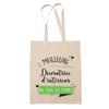 Tote bag - PLANETEE - Décoratrice d'intérieur meilleure femme de tous les temps - Coton - Beige - Grande contenance