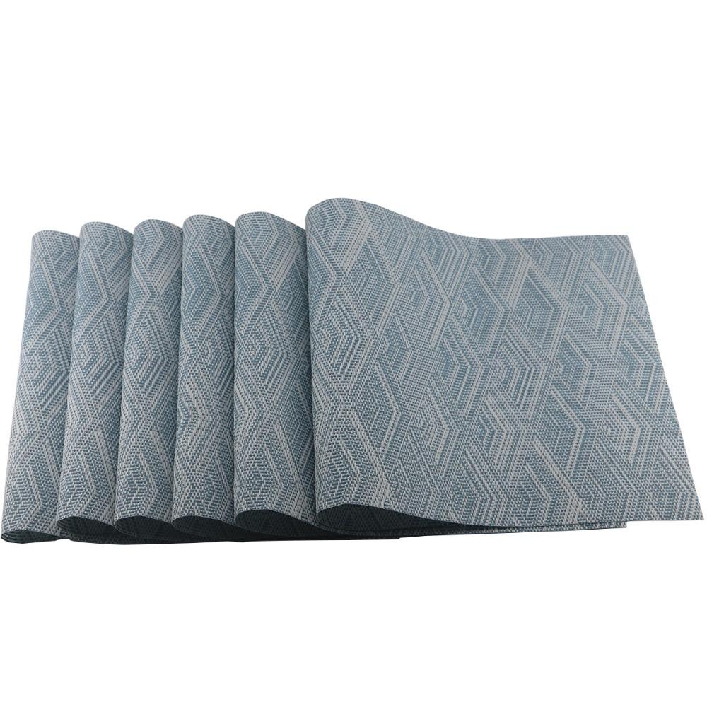 6Pcs/Set Pvc Placemat Dining Table Mats Set Table Bowl Pad Napkin Dining Table Tray Mat Coasters Kids Table Set