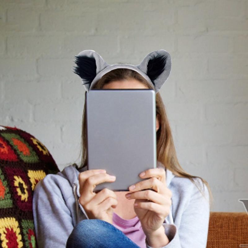 Костюм Енота Набор Уши Хвост Маска Животное Карнавальный Костюм Комплект Аксессуары для Детей Девочек Мальчиков Хэллоуин Косплей Реквизит