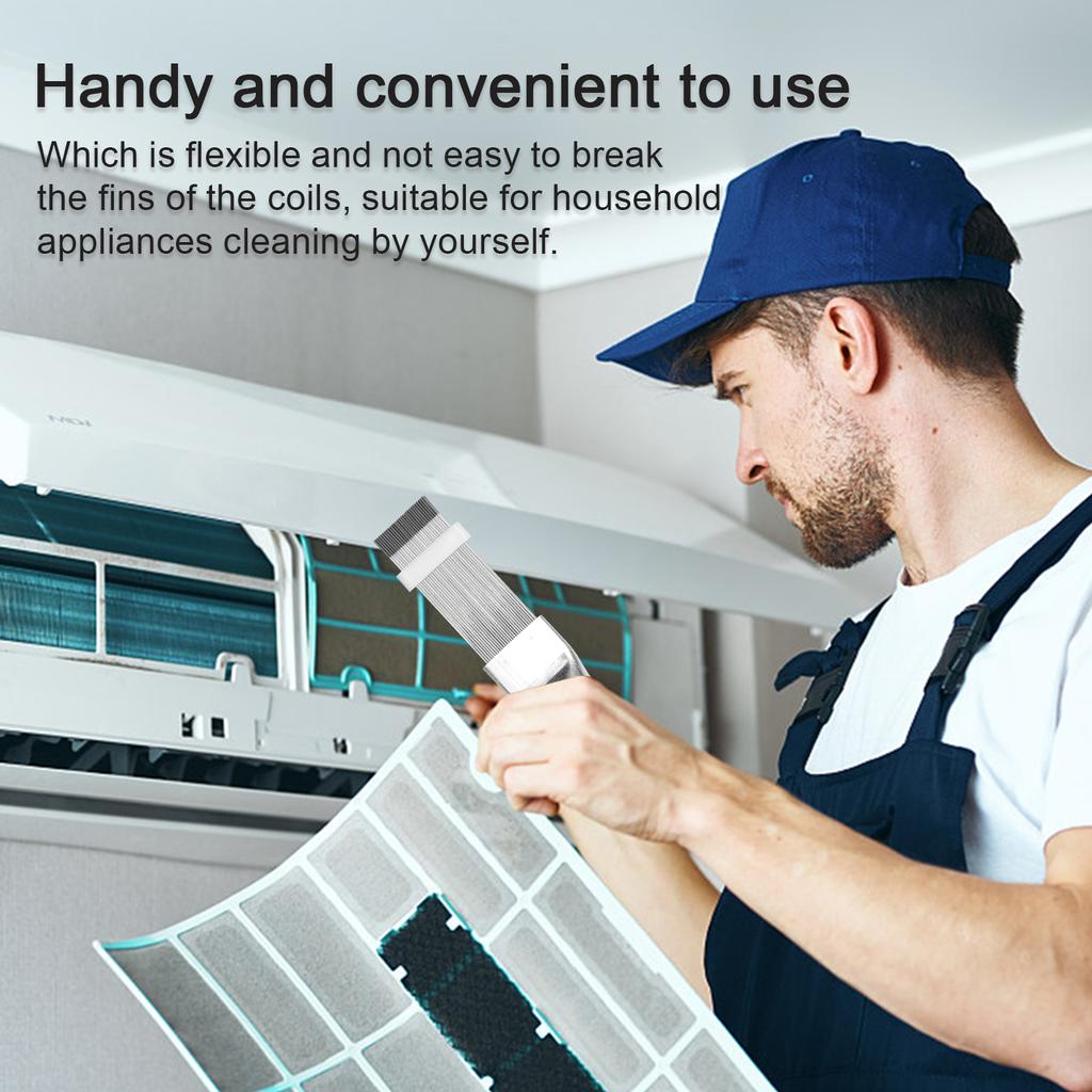 Air Conditioner Condenser Fin Comb Stainless Steel Air Conditioner Fin Cleaning Brush Air
