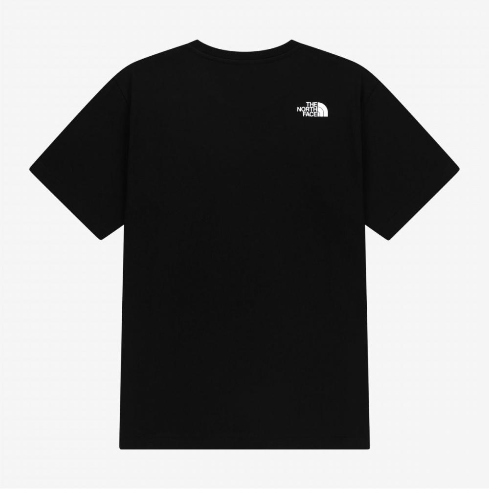 The North Face Хлопковая футболка с коротким рукавом, круглая, черная Nt7us00k