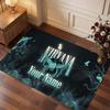 Nirvana Personalized Crystal Velvet Carpet, Customized Name Text Soft Anti‑Slip Rug for Living Room Bedroom