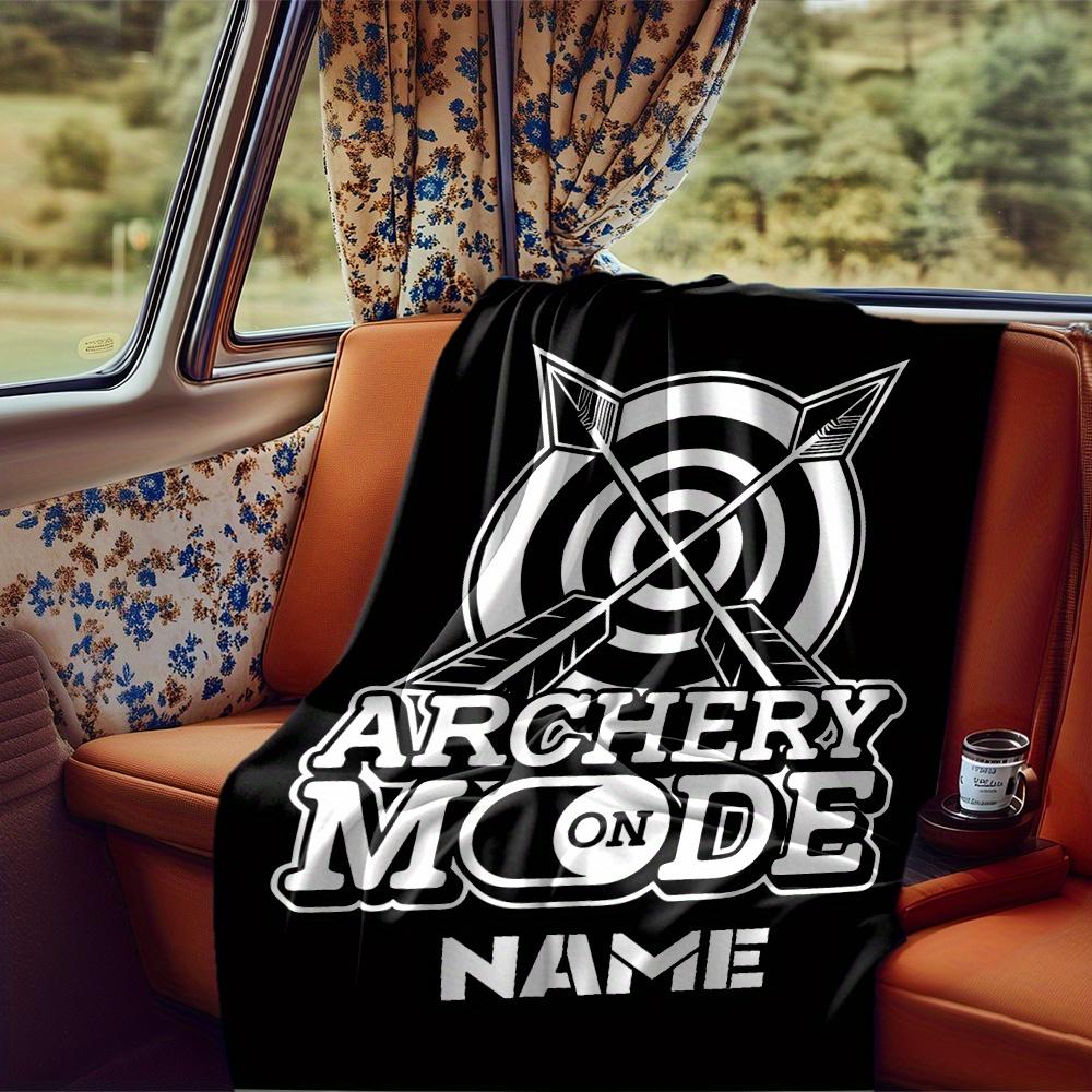 Archery Mode Target Arrows Blanket Personalized Name Soft Comfortable Stylish Blanket Car Blanket Perfect For Travel Camping Outdoor Home Suitable For