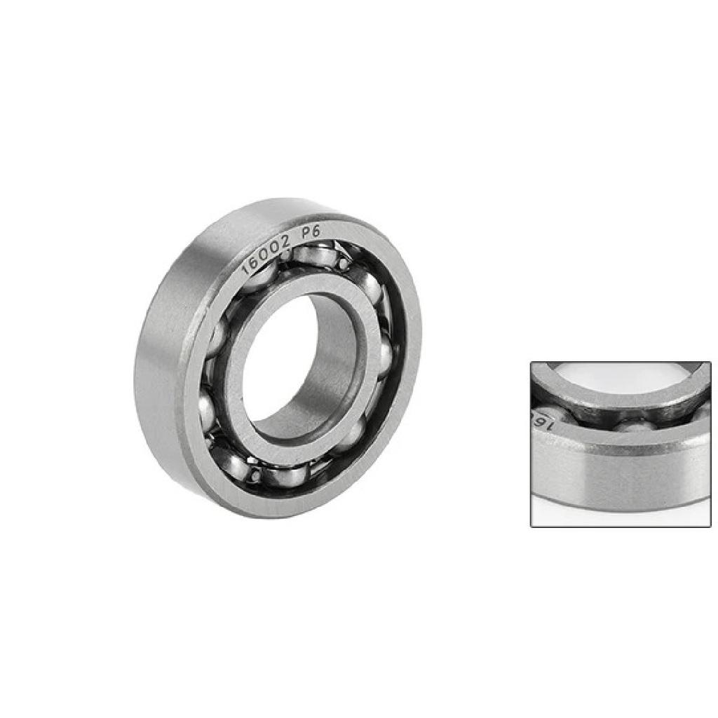Motoforti 16002 Deep Groove Ball Bearings P6 15x32x8mm Lubricated Bearings Open Type Silver Tone Scooter Skateboard Wheel