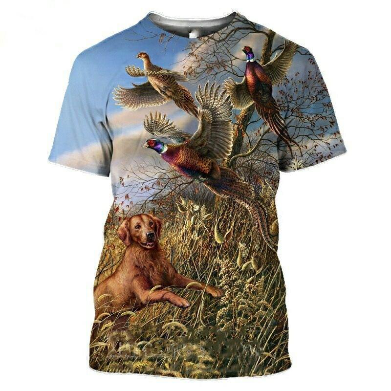 Spring/Summer Cross-border European and American Outdoor Jungle Camouflage Animal T-shirts for men and women, sports casual short-sleeve for students