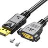 Удлинительный кабель, совместимый с DP1.4, 18 Гбит/с, удлинитель DisplayPort, 4K60 Гц, для плавной передачи видео 1080P/240 Гц