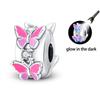 Fashion 925 Silver Colorful Butterfly Sparkling Zircon Charms Beads Fit Qikaola 925 Bracelets DIY Anniversary Jewelry