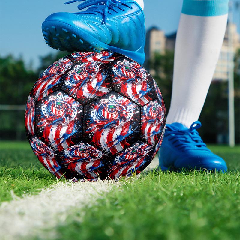 Футбольный мяч Club Deportivo Guadalajara, размер 5, из износостойкого ПУ, для матчей, тренировок и ежедневных занятий, подарок на день рождения для футбольных болельщиков
