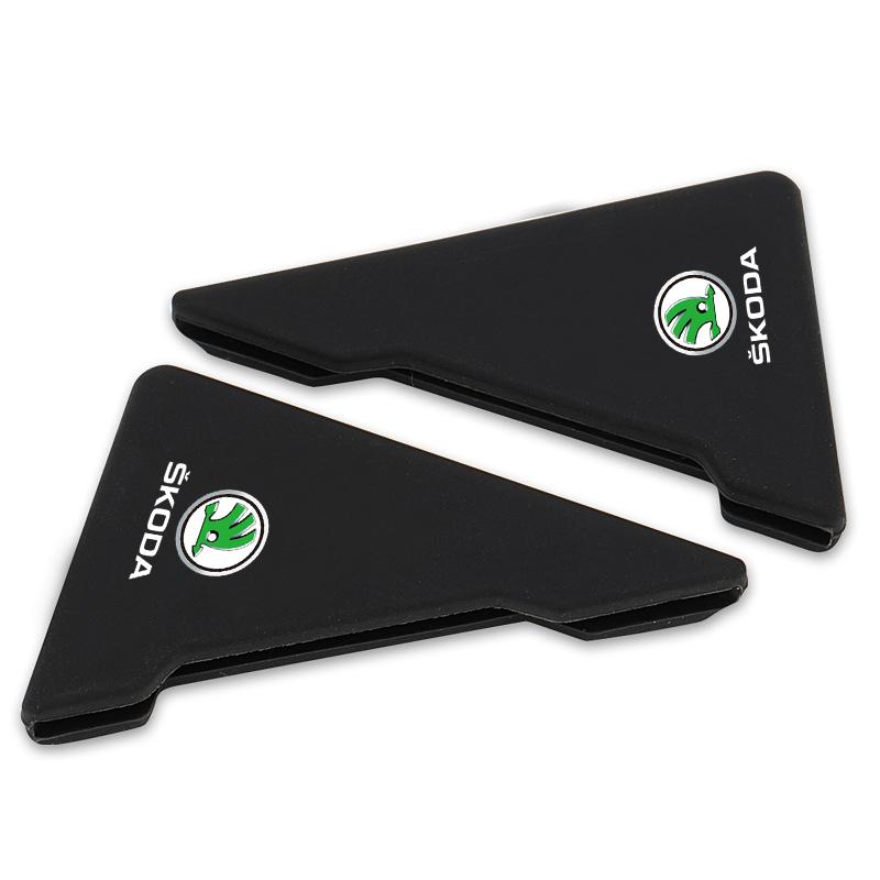 2 шт. Силиконовые защитные накладки на углы дверей автомобиля, предотвращающие столкновения, для Skoda Octavia Fabia A7 Kamiq Kapoq Kodiaq Rapid SCALA Superb Yeti Derivati