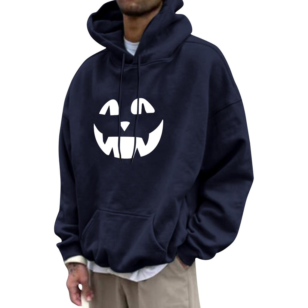 Унисекс Повседневный Модный Топ с Толстовкой на Шнурке и Принтованной Толстовкой