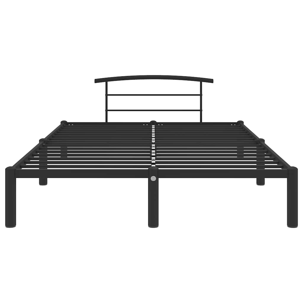 Black Metal Bed Frame 120 x 200 cm
