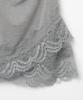 MILLO WOMEN Lace Halter Sleeveless Top [Gray]