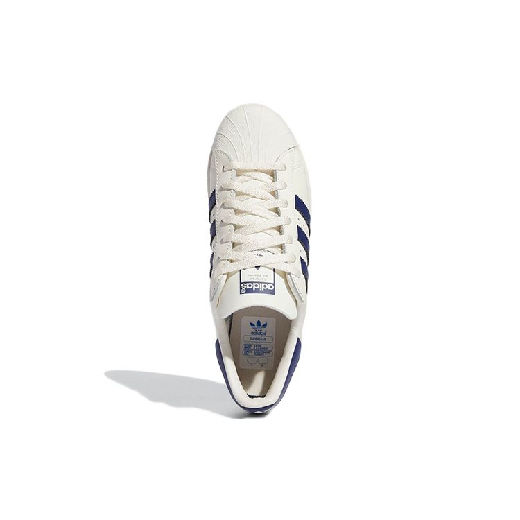 Adidas Superstar 82 White Dark Blue Unisex Sneakers Cloud-White Off-White GZ1537