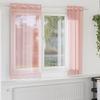 VidaXL Voile Curtains with Eyelets 2 Pcs Pink 140x140 Cm, Net Curtain, Sheer Curtain, Window Voile, 4102095