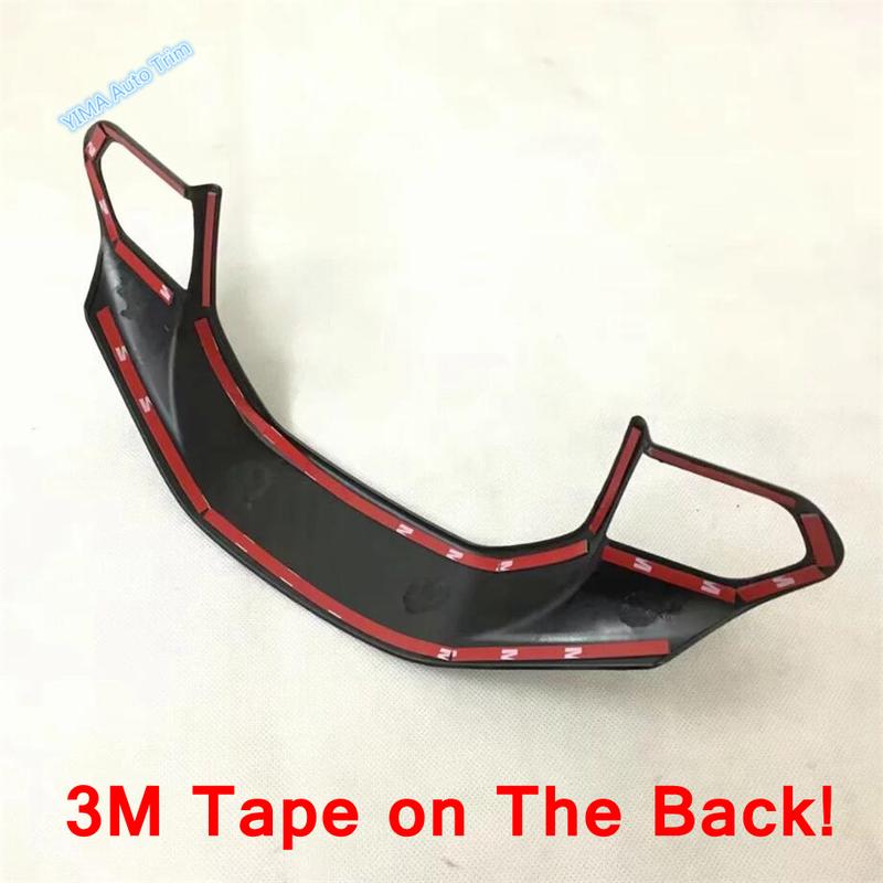 Car Steering Wheel Decoration Frame / Gear Shift Knob Head Cover Trim Fit For Peugeot 2008 - Carbon Fiber Accessories