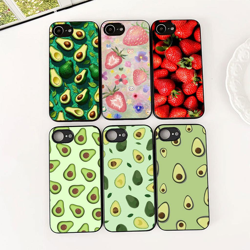 Cover for Motorola Moto G86 G57 E14 E15 G14 G34 G67 G84 G24 A54 G15 Power E22 Casing Phone Case Avocado Strawberry fruit Summer