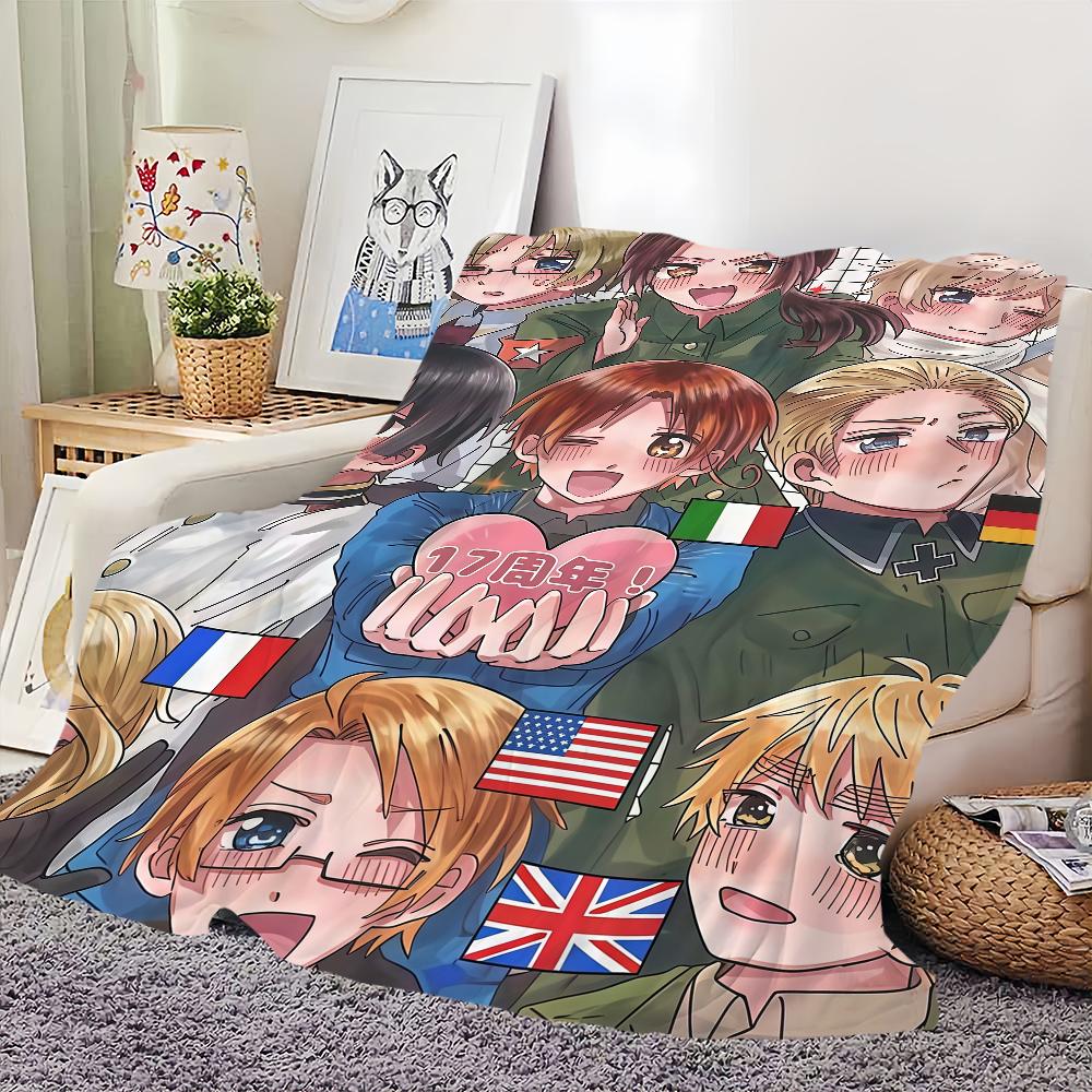 Плед Для Hetalia Мягкий Плед для Пикника Мира Кровать Диван Дом Группа Спальня Уютный Теплый Звезды Комфортный