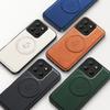 Магнитный чехол с беспроводной зарядкой для Motorola Moto G05 G15 G75 G85 5G E15 Защитная крышка из ПУ кожи Жесткая задняя панель Коке